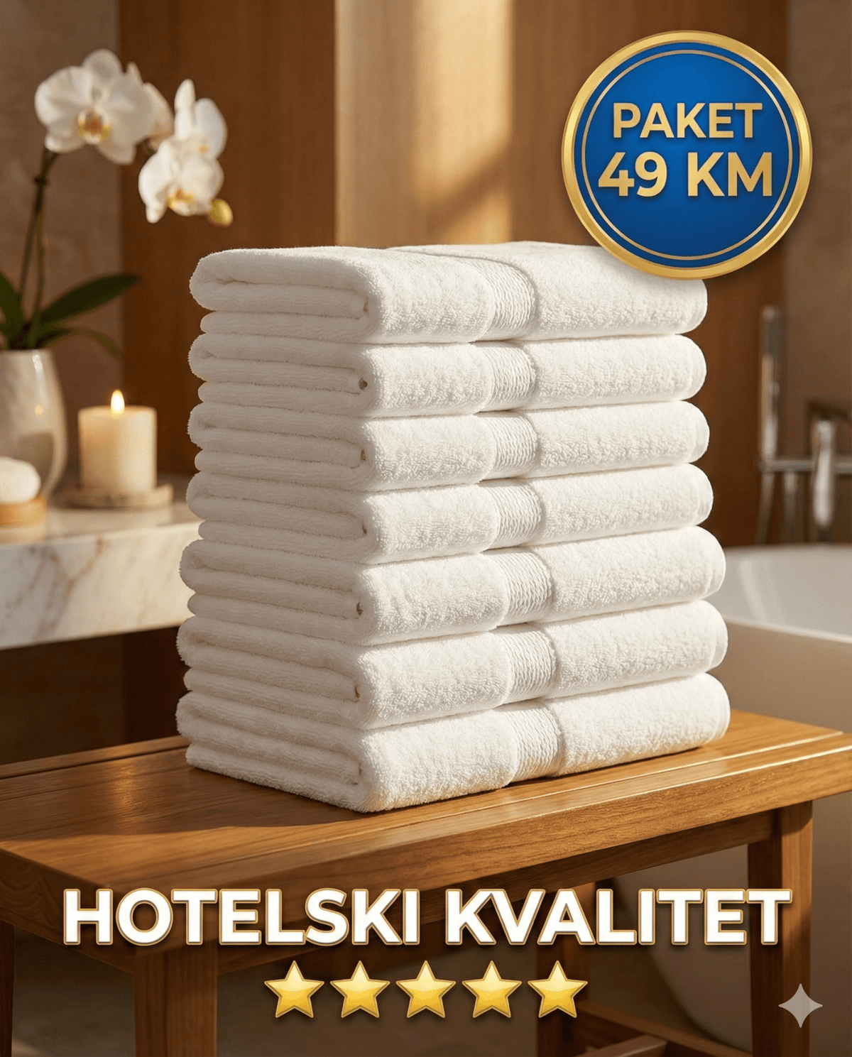 Pesar Bijeli Premium bijeli Turski peškiri – SAMO KLIKNI