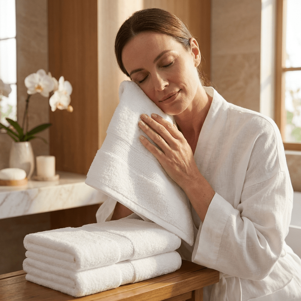 Premium bijeli Turski peškiri – – 12 - dijelni set (50x90cm) – slika 22