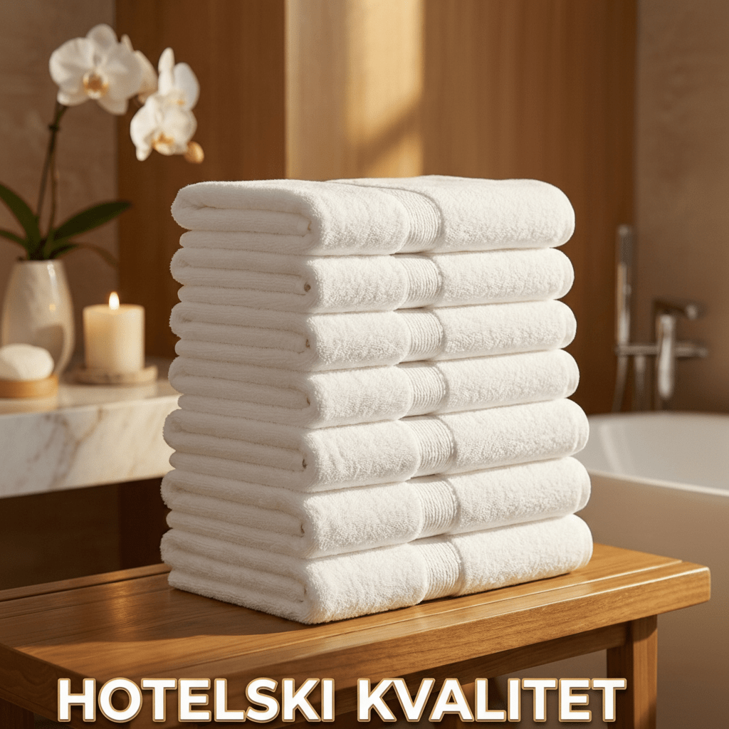 Premium bijeli Turski peškiri – – 12 - dijelni set (50x90cm) – slika 21