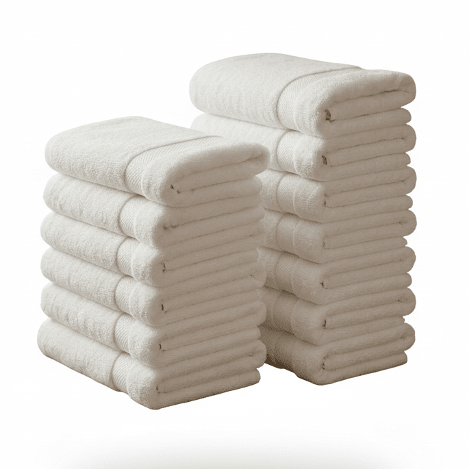 Premium bijeli Turski peškiri – – 12 - dijelni set (50x90cm) – slika 1