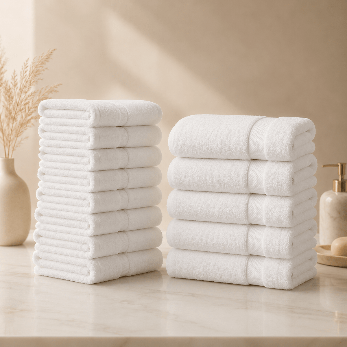 Premium bijeli Turski peškiri – – 12 - dijelni set (50x90cm) – slika 1