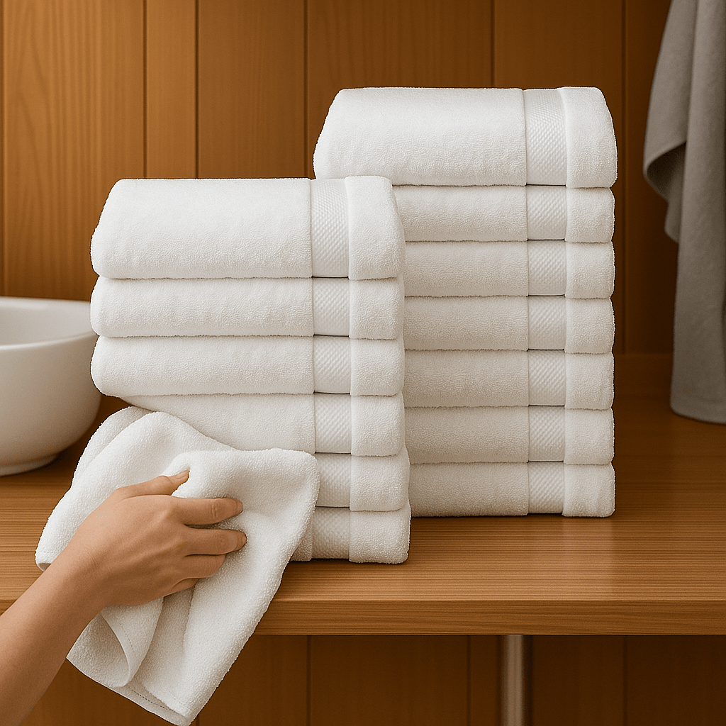 Premium bijeli Turski peškiri – – 12 - dijelni set (50x90cm) – slika 4