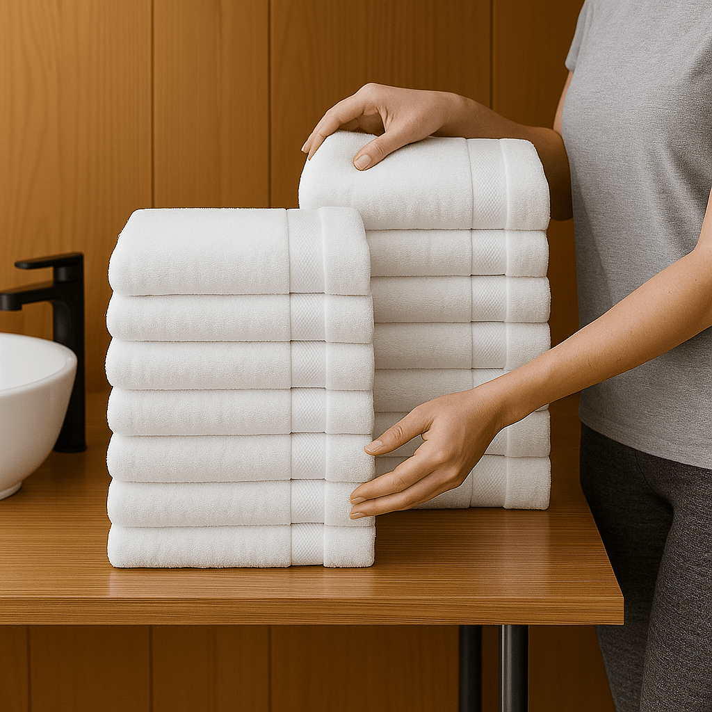 Premium bijeli Turski peškiri – – 12 - dijelni set (50x90cm) – slika 3