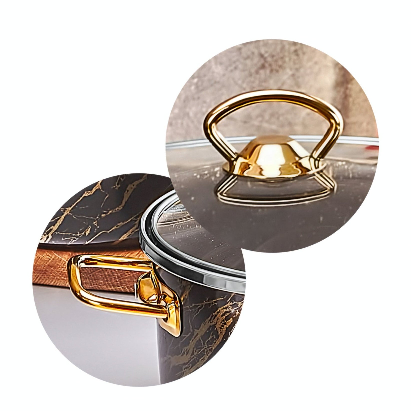 Premium granitni set posuđa Netlon – – Crveno - Bijelo – slika 6