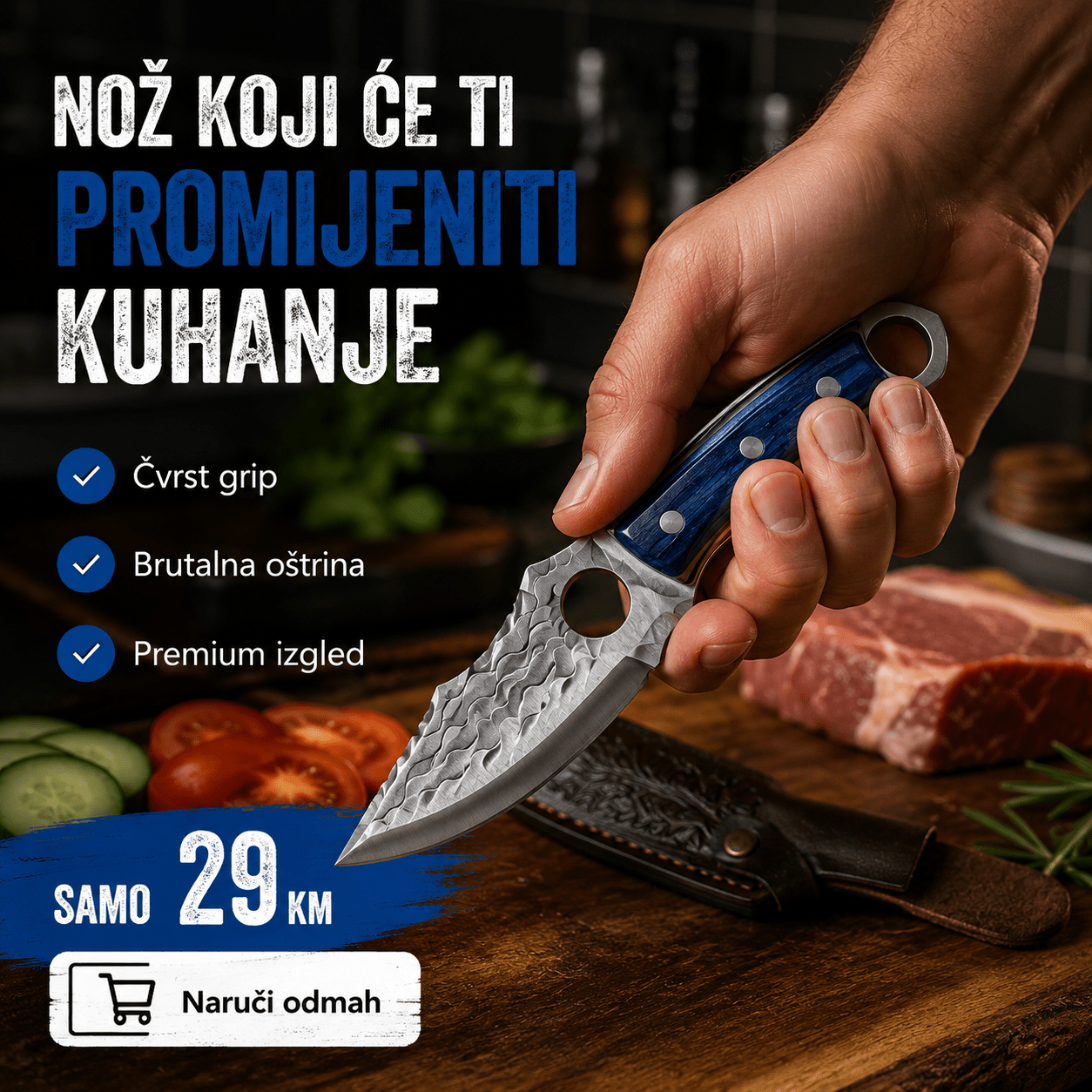 Premium Kuhinjski Nož (30 cm) – – – slika 4