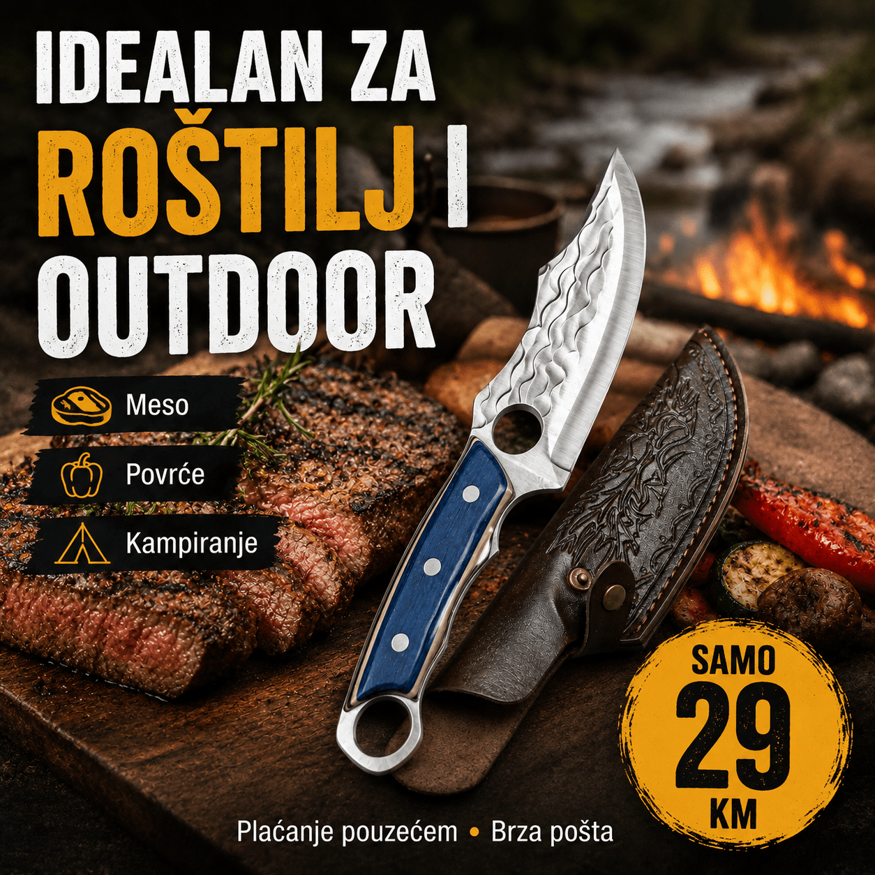 Premium Kuhinjski Nož (30 cm) – – – slika 2