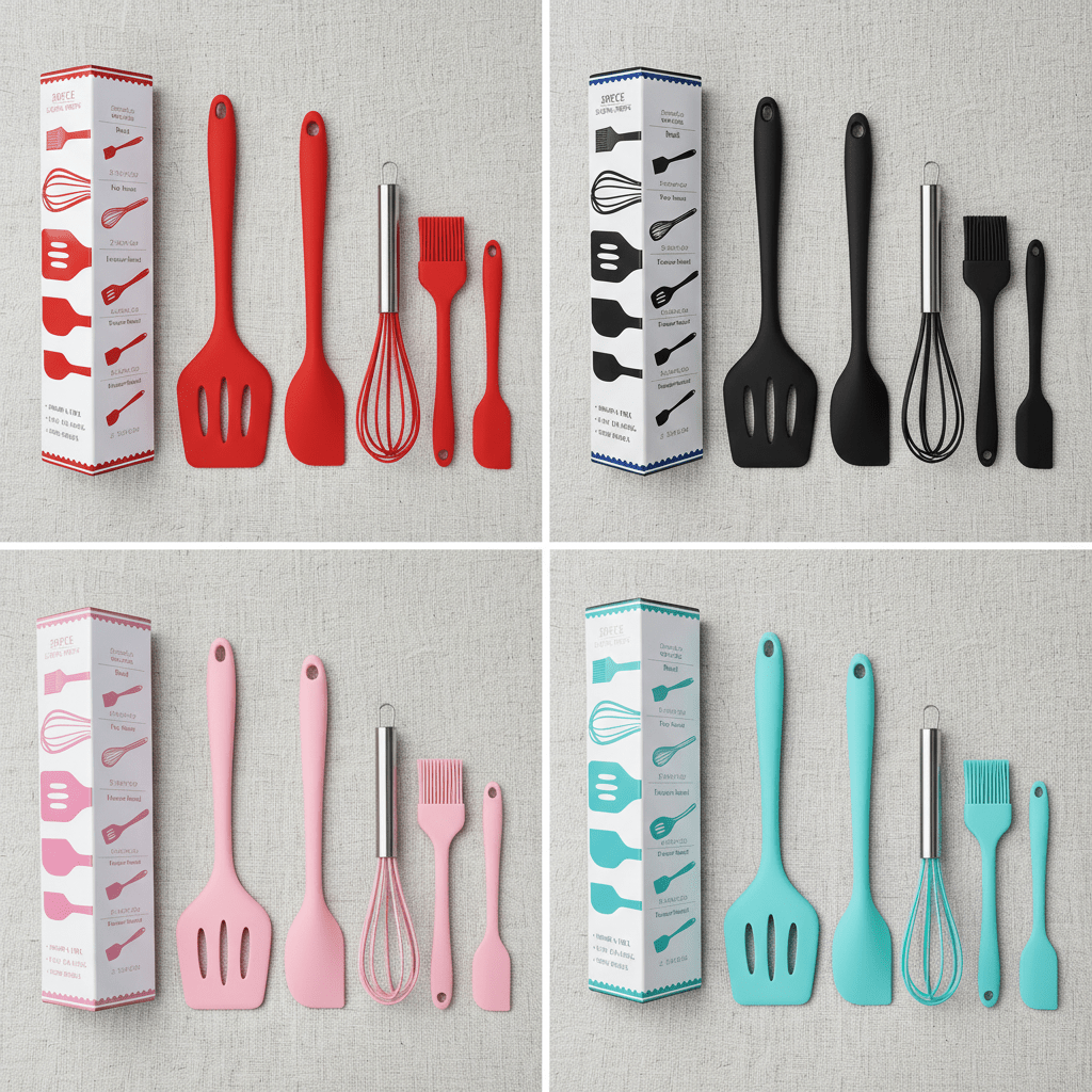 Premium Kuhinjski Set – – Crna – slika 2