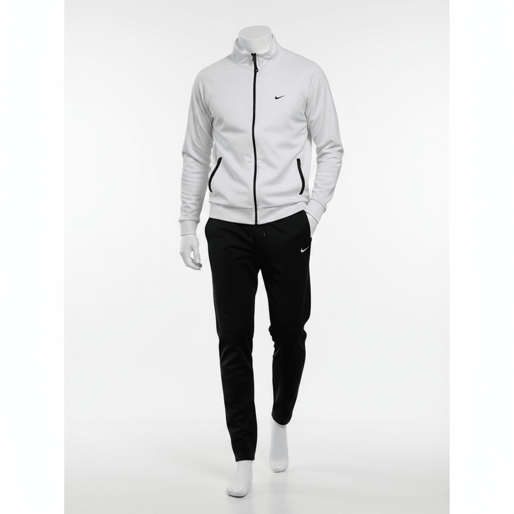 Premium Muška Trenerka – Muške trenirke – S Bijelo - Crna – slika 6