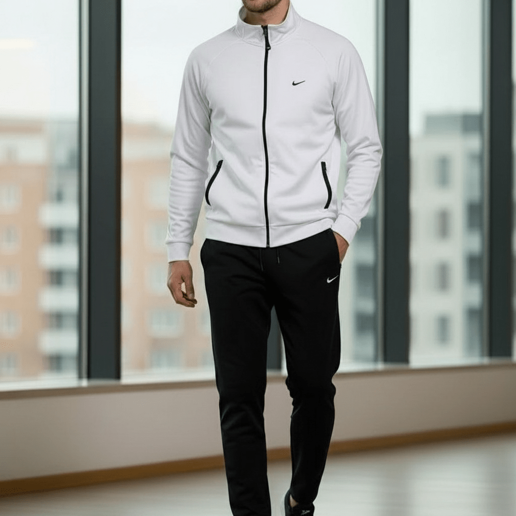 Premium Muška Trenerka – Muške trenirke – S Bijelo - Crna – slika 2