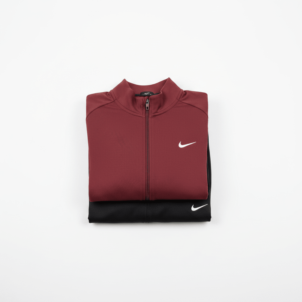 Premium Muška Trenerka – Muška sportska odjeća – S Bordo/Crna – slika 3