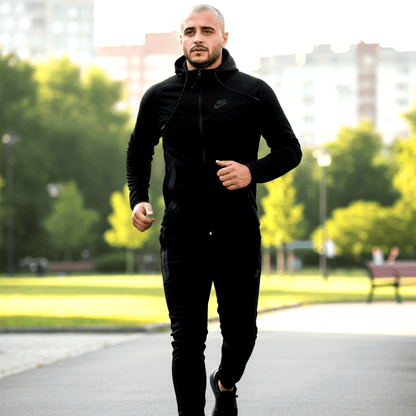 Premium Muška Trenerka Set – Muška Sportska Odjeća – M Crna – slika 5