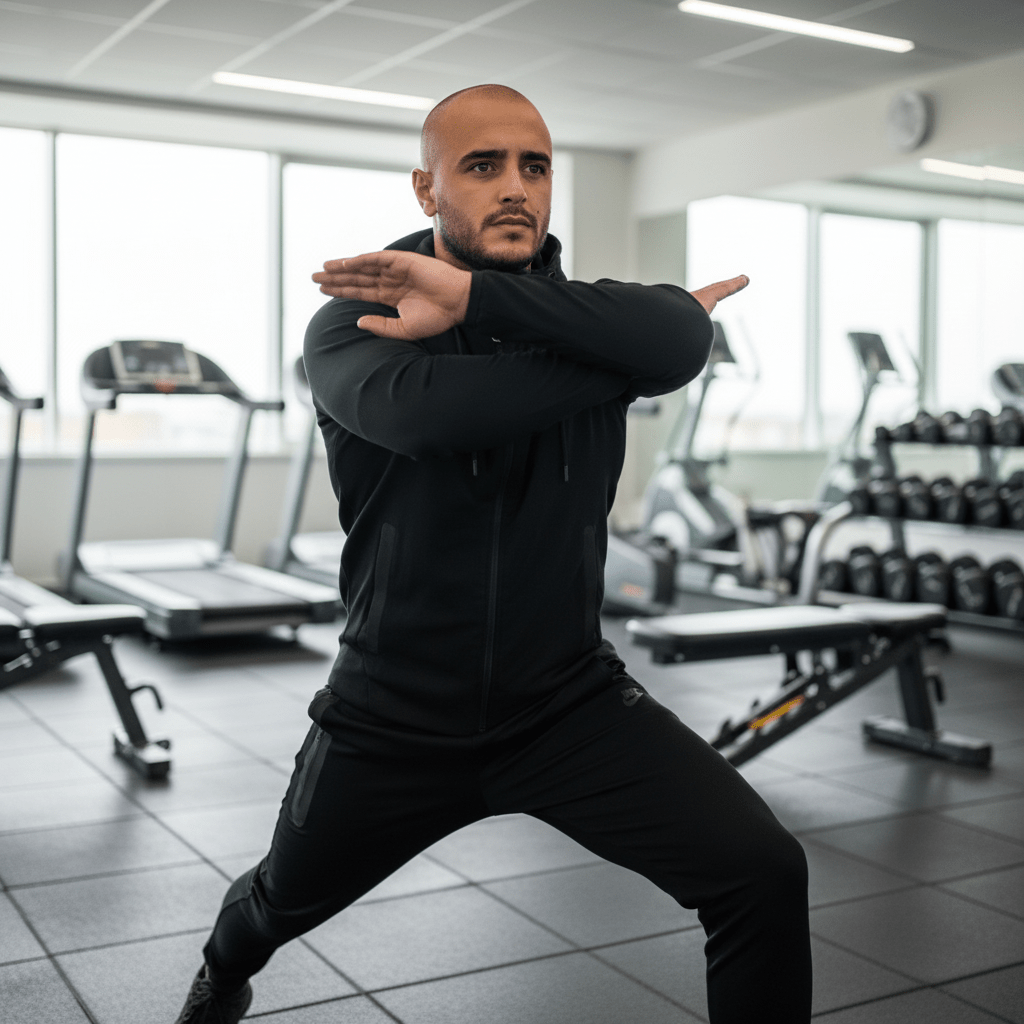 Premium Muška Trenerka Set – Muška Sportska Odjeća – M Crna – slika 4