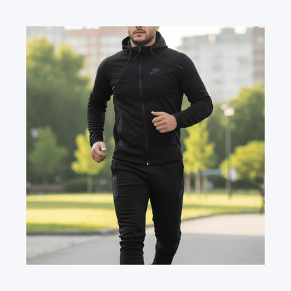 Premium Muška Trenerka Set – Muška Sportska Odjeća – M Crna – slika 3