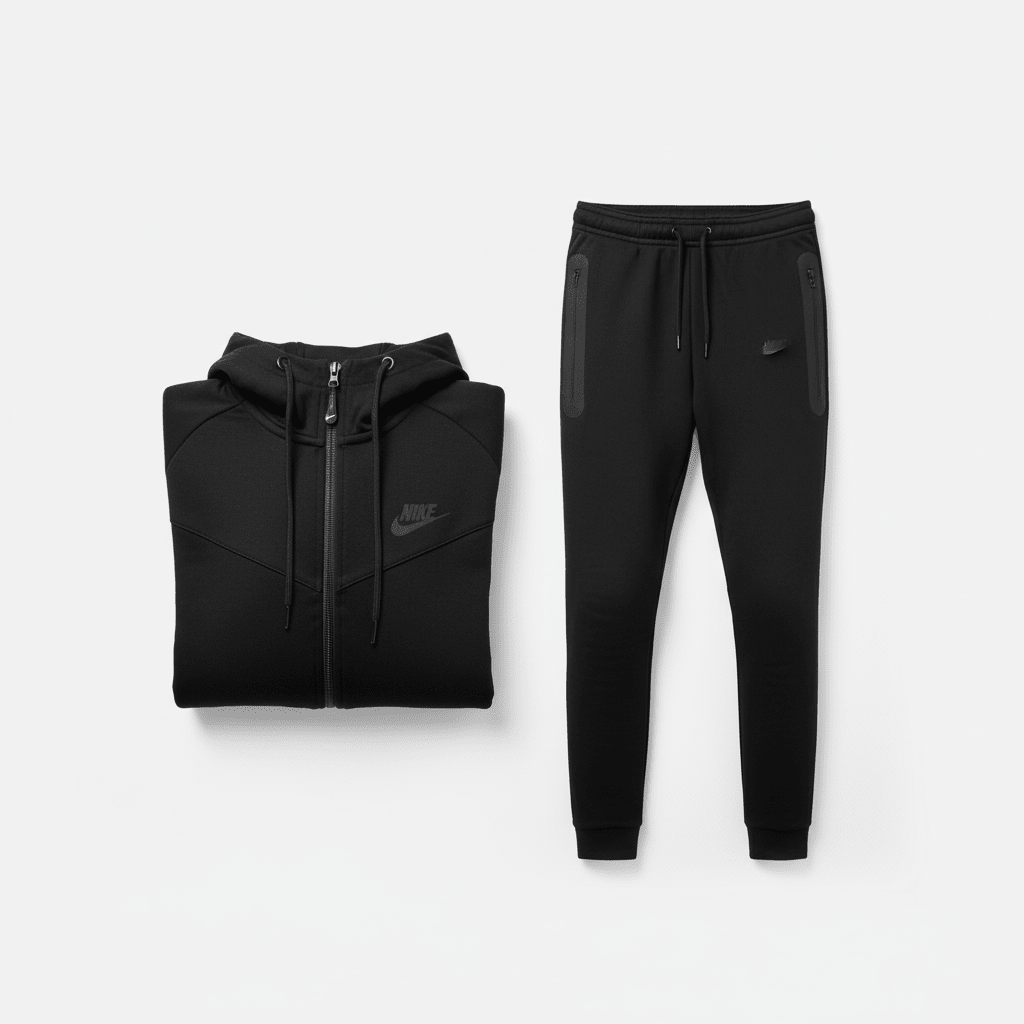 Premium Muška Trenerka Set – Muška Sportska Odjeća – M Crna – slika 2