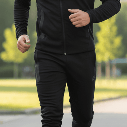 Premium Muška Trenerka Set – Muška Sportska Odjeća – M Crna – slika 4
