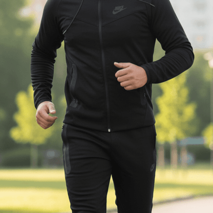 Premium Muška Trenerka Set – Muška Sportska Odjeća – M Crna – slika 2