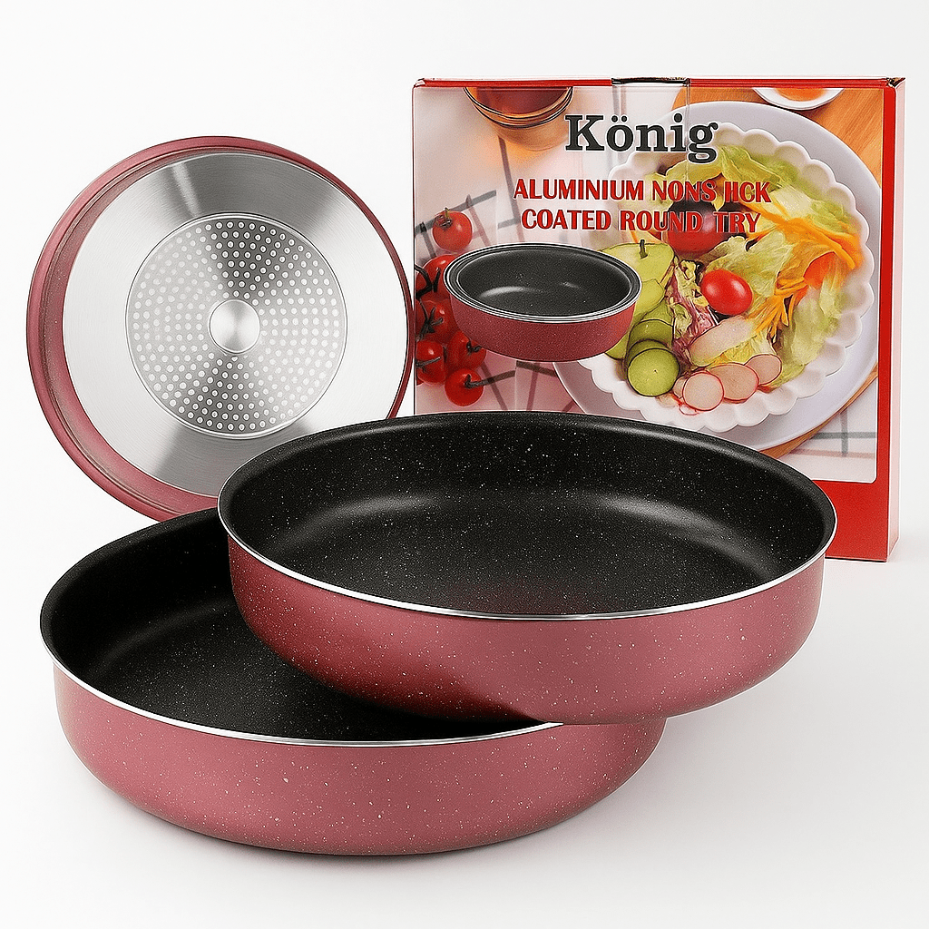 Premium Set od 3 Granitne Tepsije - SAMO KLIKNI