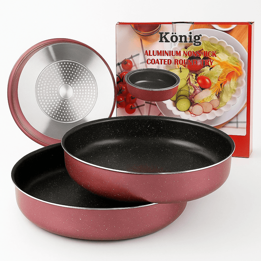 Premium Set od 3 Granitne Tepsije - SAMO KLIKNI