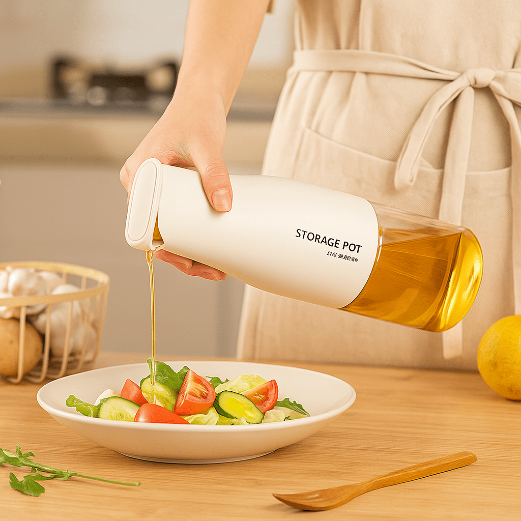 Premium Staklena Boca za Ulje i Začine - SAMO KLIKNI