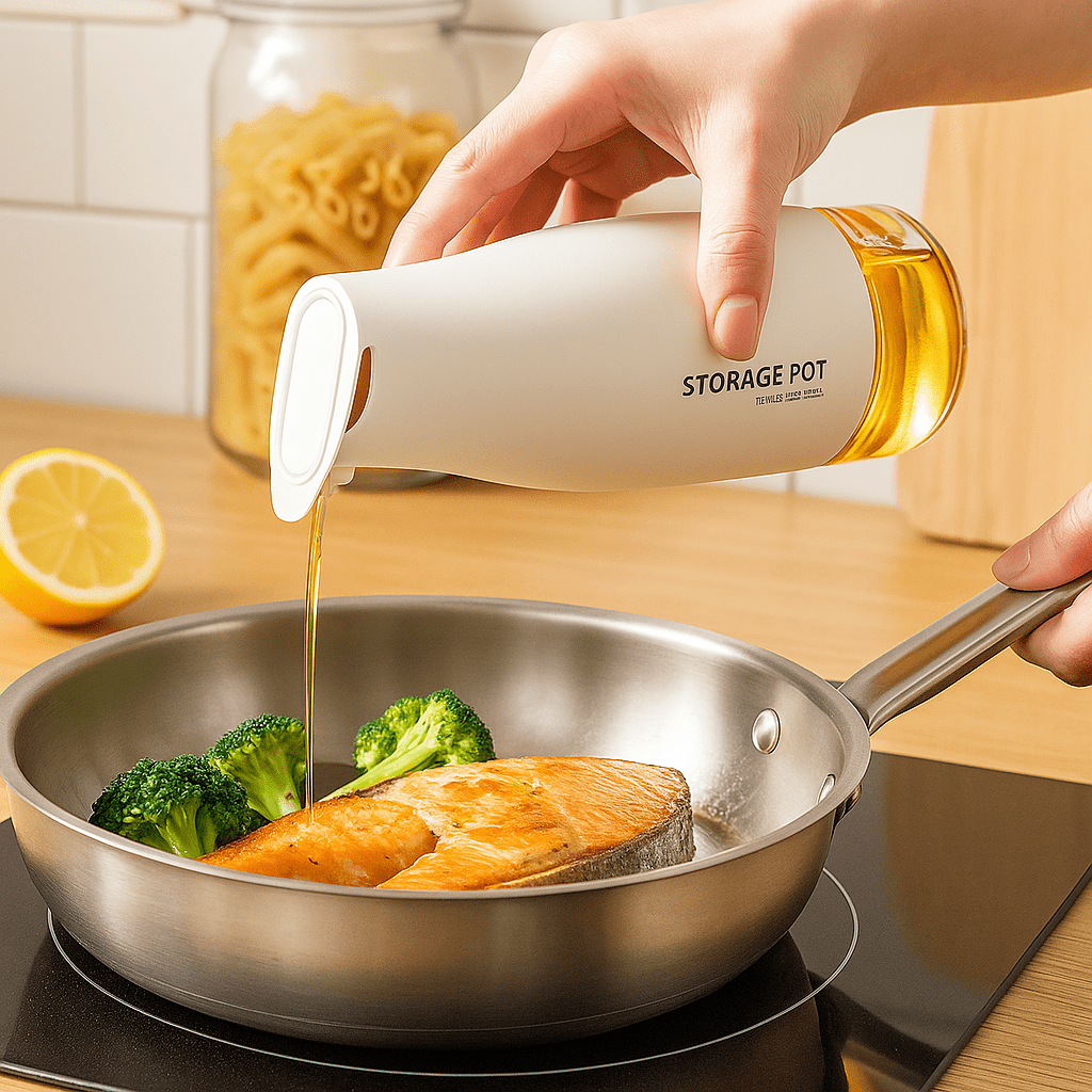 Premium Staklena Boca za Ulje i Začine - SAMO KLIKNI