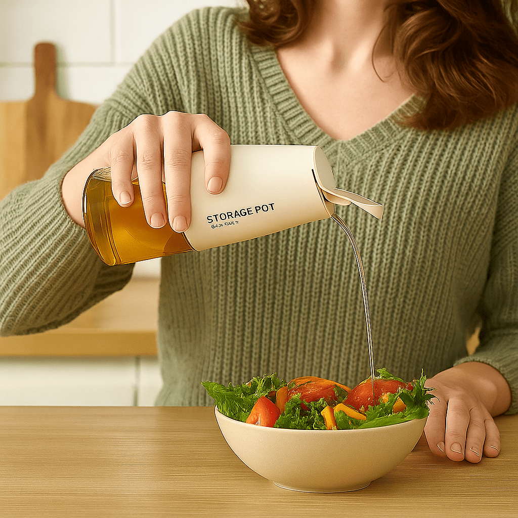 Premium Staklena Boca za Ulje i Začine - SAMO KLIKNI