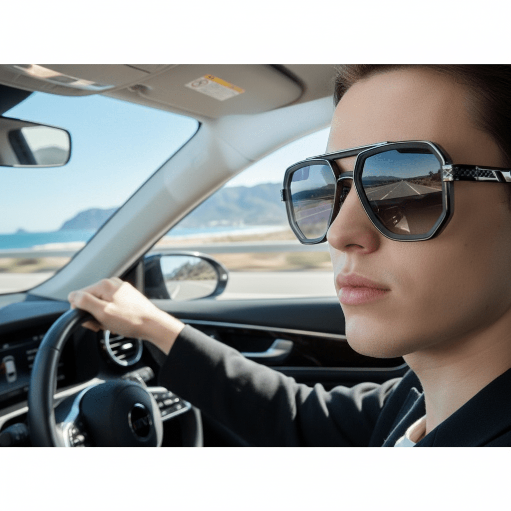 Premium Sunčane Naočale – Sunčane naočale – Univerzalna Tamno Siva – slika 4