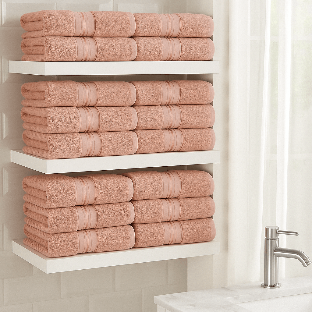 Premium Turski Ručnici – – Bijeli 12 - dijelni set 50x90cm – slika 11