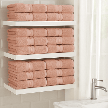 Premium Turski Ručnici – – Bijeli 12 - dijelni set 50x90cm – slika 11