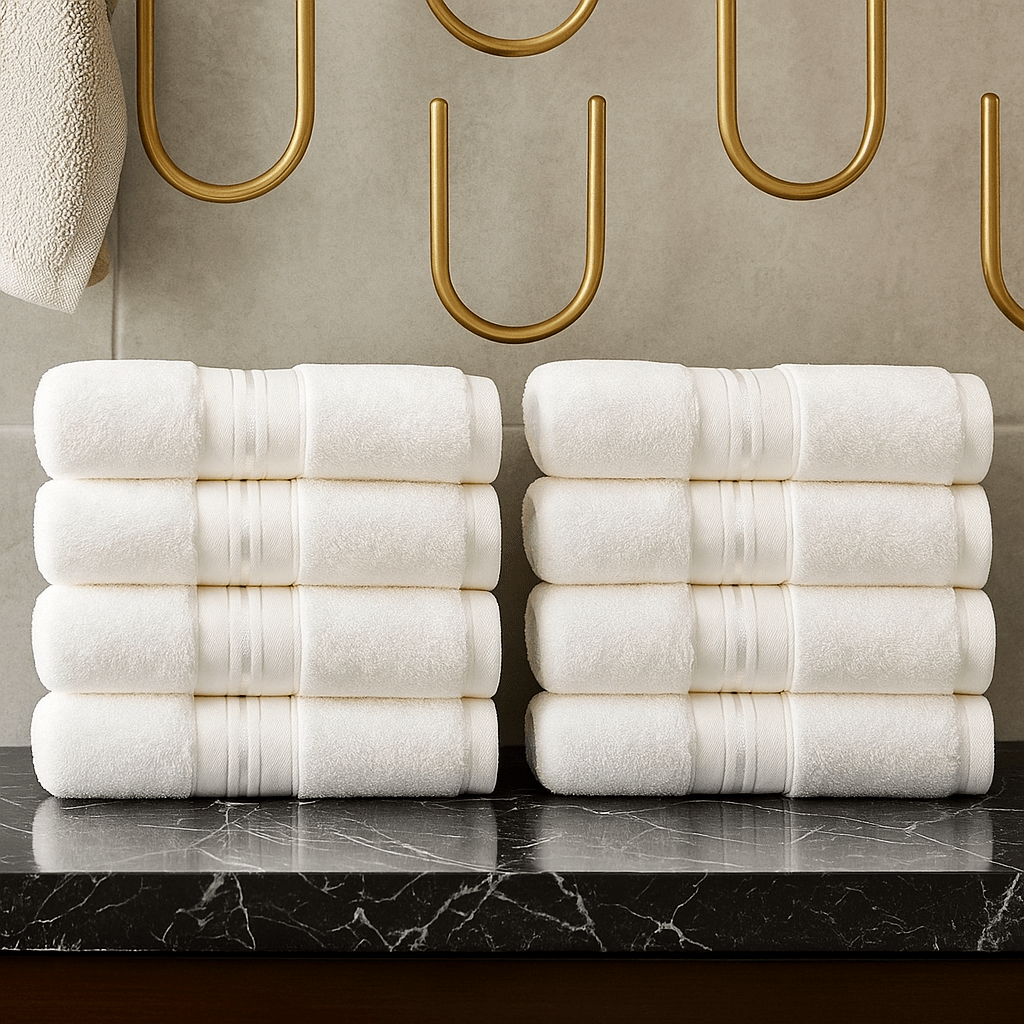 Premium Turski Ručnici – – Plavi 12 - dijelni set 50x90cm – slika 17