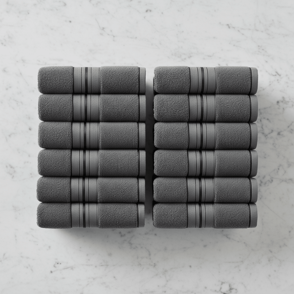 Premium Turski Ručnici – – Rozi 12 - dijelni set 50x90cm – slika 20