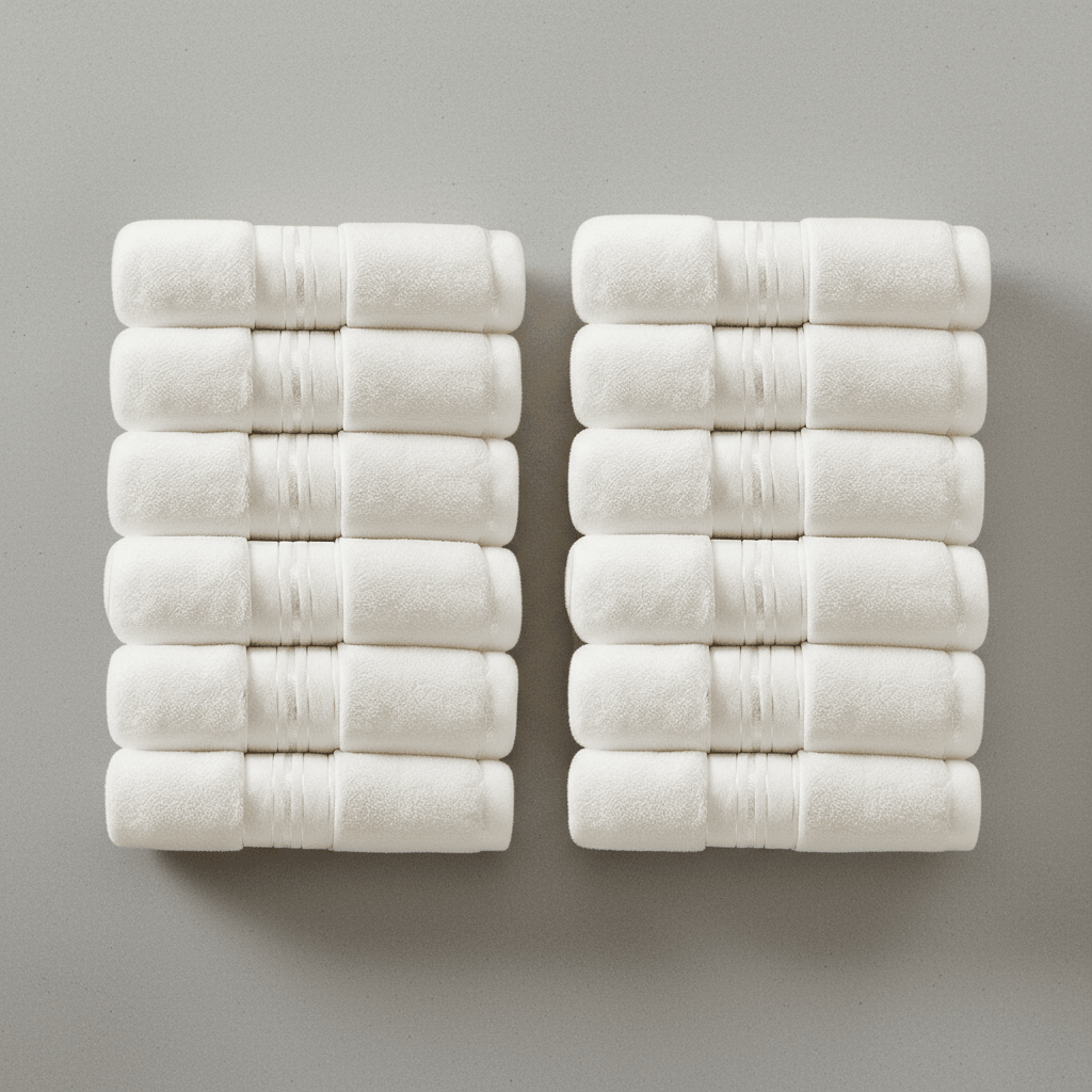 Premium Turski Ručnici – – Rozi 12 - dijelni set 50x90cm – slika 28