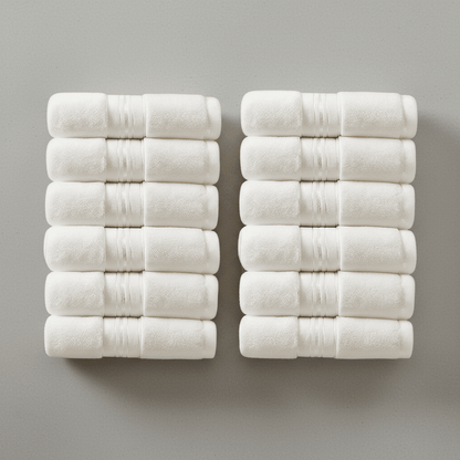 Premium Turski Ručnici – – Rozi 12 - dijelni set 50x90cm – slika 28