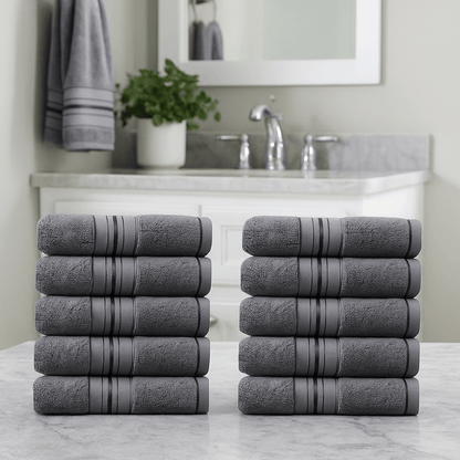 Premium Turski Ručnici – – Bijeli 12 - dijelni set 50x90cm – slika 8