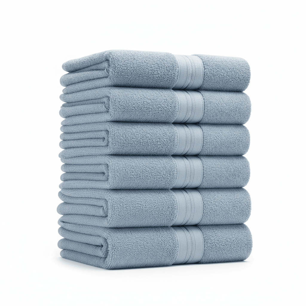 Premium Turski Ručnici – – Plavi 6 - dijelni set 70x140cm – slika 5