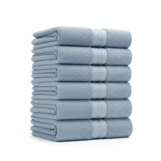 Premium Turski Ručnici – – Plavi 6 - dijelni set 70x140cm – slika 5