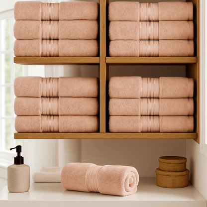 Premium Turski Ručnici – – Sivi 12 - dijelni set 50x90cm – slika 2