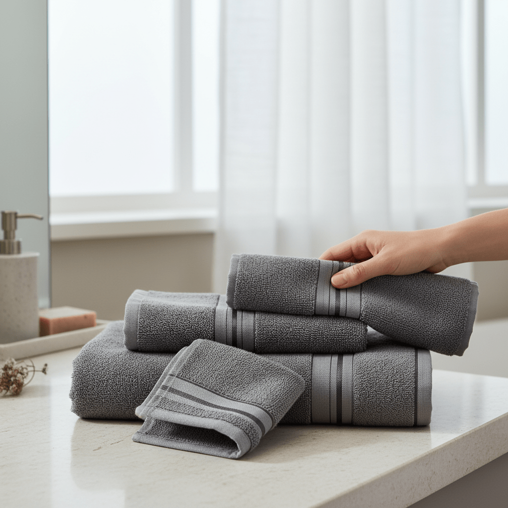 Premium Turski Ručnici – – Rozi 12 - dijelni set 50x90cm – slika 22