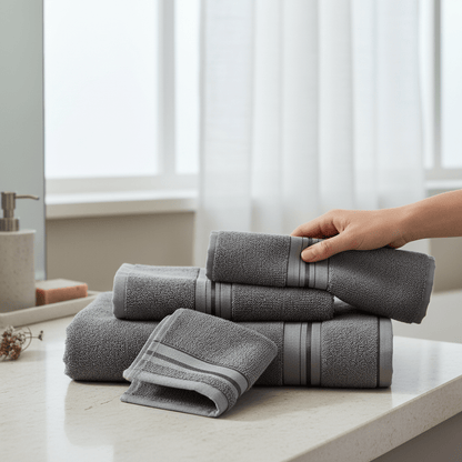 Premium Turski Ručnici – – Rozi 12 - dijelni set 50x90cm – slika 22