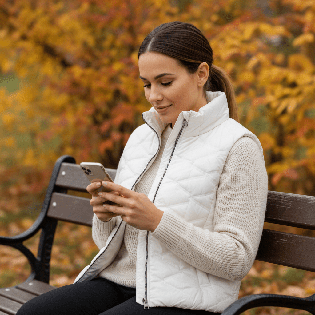 Premium Ženski Prsluk – – Crna – slika 3