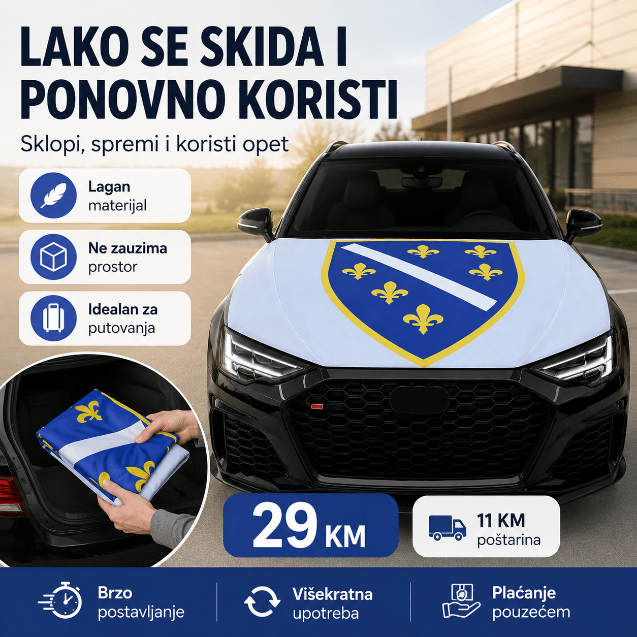 🇧🇦 Presvlaka za Haubu – – Model.2 – slika 3