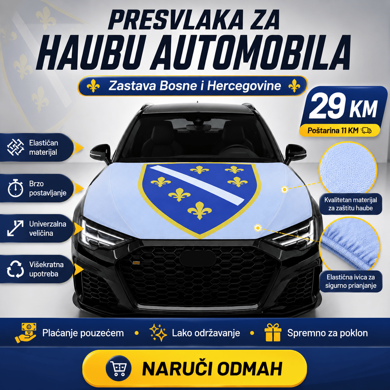 🇧🇦 Presvlaka za Haubu – – Model.2 – slika 7