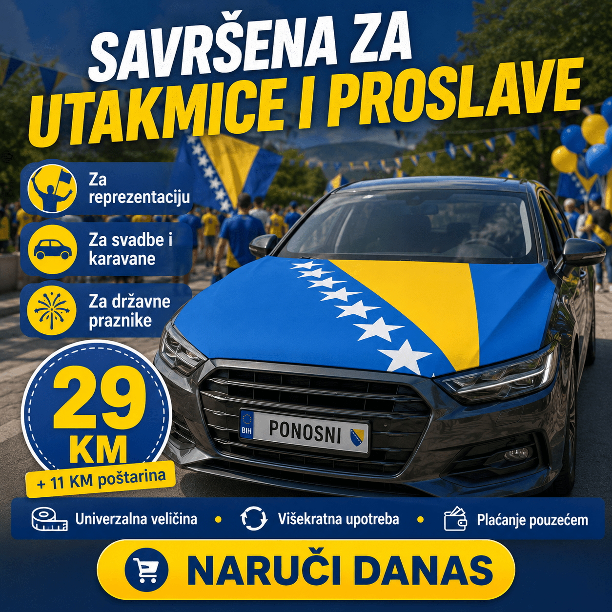 🇧🇦 Presvlaka za Haubu – – Model.2 – slika 8