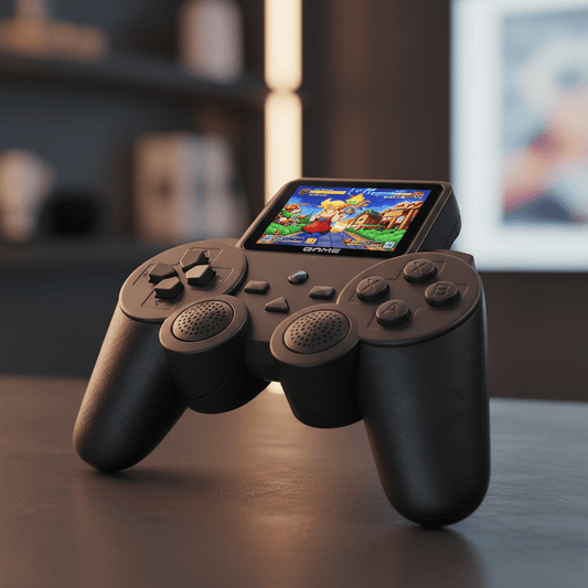 Prijenosna Retro Gaming Konzola S10 s Gamepadom i Ekranom – Dječje igračke – Univerzalna Crna – slika 1