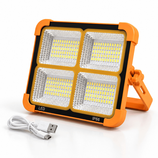 Prijenosna solarna LED lampa – četiri svjetlosne površine – Prijenosne solarne radne lampe – – slika 1