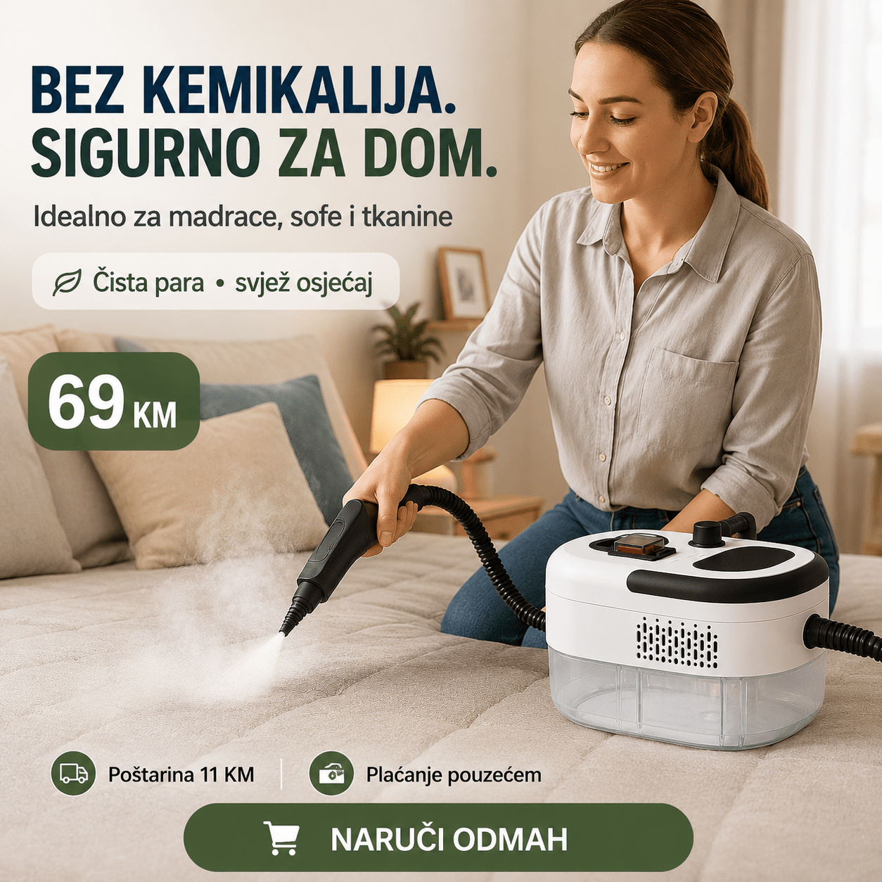 Prijenosni Parni Čistač – Kućanski Pribor i Čišćenje – – slika 7