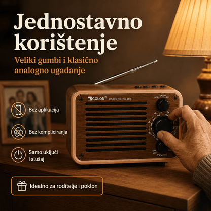 Prijenosni Retro Radio RX-680 s Bluetoothom – Radio uređaji – – slika 5
