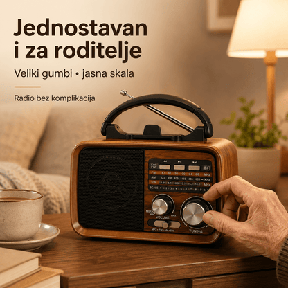 Prijenosni Retro Radio RX-BT031 s Bluetoothom – Radio uređaji – – slika 5
