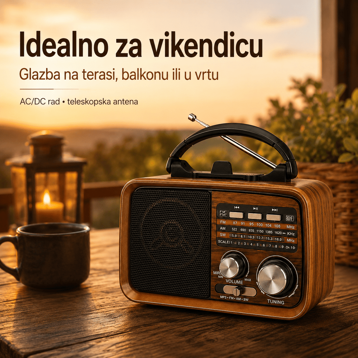 Prijenosni Retro Radio RX-BT031 s Bluetoothom – Radio uređaji – – slika 7