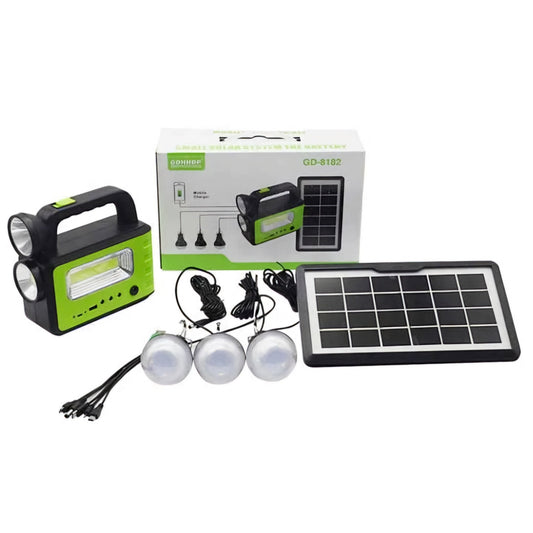 Prijenosni Solarni Sustav GD - 8182 - SAMO KLIKNI