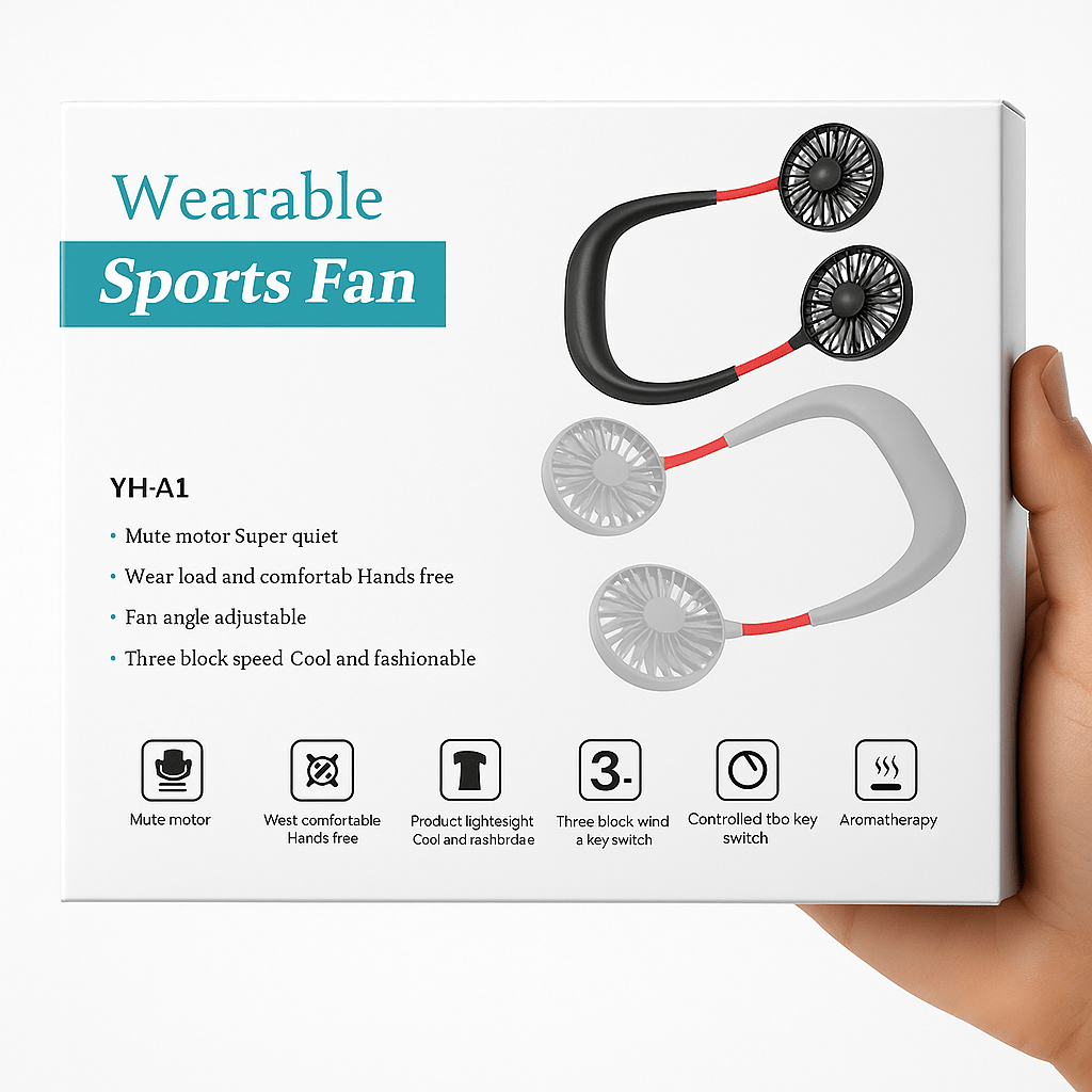 Prijenosni Sportski Ventilator oko vrata – – – slika 5